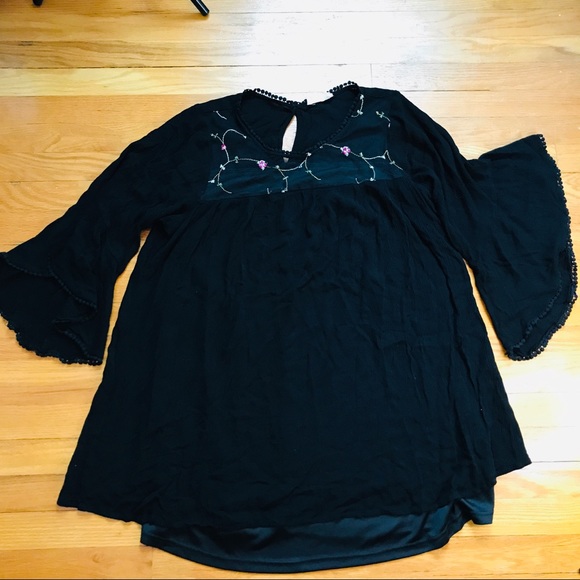 Just Found Boho Embroidered Lace Tunic Dress 2X - Picture 11 of 11